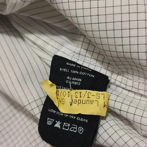 Theory men's plaid cotton SS button up shirt - Picture 5 of 5